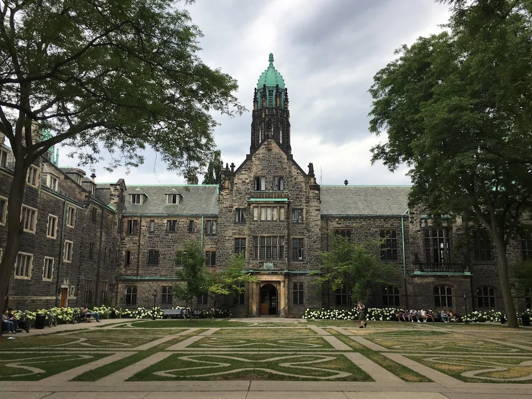 Trinity College architecture at University of Toronto campus in Canada